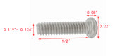 5 40*1/2 100PK Machine Screws English Pan Head Philips Drive Cross Stainless