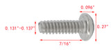 6 32*7/16 100PK Machine Screws English Pan Head Philips Drive Cross Stainles