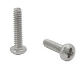 6 32*5/8 100PK Machine Screws English Pan Head Philips Drive Cross Stainless