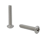 6 32*3/4 100PK Machine Screws English Pan Head Philips Drive Cross Stainless
