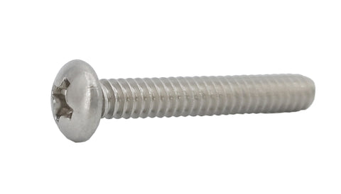 6 32*7/8 100PK Machine Screws English Pan Head Philips Drive Cross Stainless