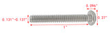 6 32*1 100PK Machine Screws English Pan Head Philips Drive Cross Stainless S