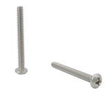 6 32*1 1/4 100PK Machine Screws English Pan Head Philips Drive Cross Stainle