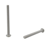 6 32*1 1/2 100PK Machine Screws English Pan Head Philips Drive Cross Stainle