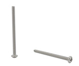 6 32*2 100PK Machine Screws English Pan Head Philips Drive Cross Stainless S