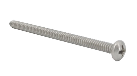 6 32*2 100PK Machine Screws English Pan Head Philips Drive Cross Stainless S