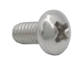 8 32*5/16 100PK Machine Screws English Pan Head Philips Drive Cross Stainles