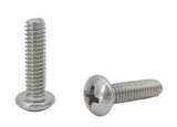 8 32*5/8 100PK Machine Screws English Pan Head Philips Drive Cross Stainless