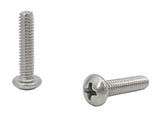 8 32*3/4 100PK Machine Screws English Pan Head Philips Drive Cross Stainless