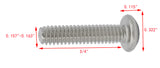 8 32*3/4 100PK Machine Screws English Pan Head Philips Drive Cross Stainless