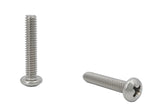8 32*7/8 100PK Machine Screws English Pan Head Philips Drive Cross Stainless