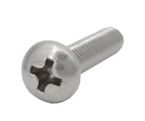8 32*7/8 100PK Machine Screws English Pan Head Philips Drive Cross Stainless