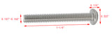 8 32*1 1/4 100PK Machine Screws English Pan Head Philips Drive Cross Stainle