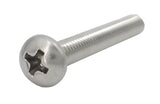8 32*1 1/4 100PK Machine Screws English Pan Head Philips Drive Cross Stainle