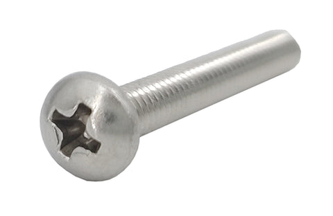 8 32*1 1/4 100PK Machine Screws English Pan Head Philips Drive Cross Stainle