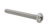 8 32*1 1/2 100PK Machine Screws English Pan Head Philips Drive Cross Stainle