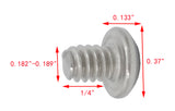 10 24*1/4 100PK Machine Screws English Pan Head Philips Drive Cross Stainles