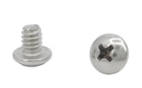 10 24*1/4 100PK Machine Screws English Pan Head Philips Drive Cross Stainles