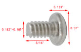 10 24*5/16 100PK Machine Screws English Pan Head Philips Drive Cross Stainle