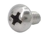 10 24*3/8 100PK Machine Screws English Pan Head Philips Drive Cross Stainles