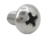 10 24*3/8 100PK Machine Screws English Pan Head Philips Drive Cross Stainles