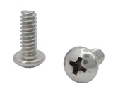 10 24*1/2 100PK Machine Screws English Pan Head Philips Drive Cross Stainles