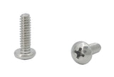 10 24*5/8 100PK Machine Screws English Pan Head Philips Drive Cross Stainles