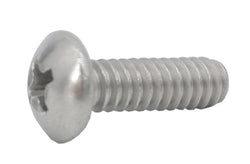 10 24*5/8 100PK Machine Screws English Pan Head Philips Drive Cross Stainles