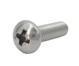 10 24*3/4 100PK Machine Screws English Pan Head Philips Drive Cross Stainles