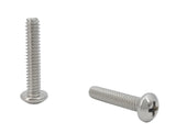 10 24*1 100PK Machine Screws English Pan Head Philips Drive Cross Stainless