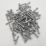 10 24*1 100PK Machine Screws English Pan Head Philips Drive Cross Stainless
