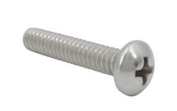 10 24*1 100PK Machine Screws English Pan Head Philips Drive Cross Stainless