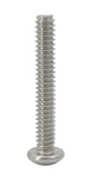 10 24*1 1/4 100PK Machine Screws English Pan Head Philips Drive Cross Stainl
