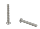 10 24*1 1/4 100PK Machine Screws English Pan Head Philips Drive Cross Stainl