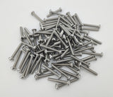 10 24*1 1/4 100PK Machine Screws English Pan Head Philips Drive Cross Stainl