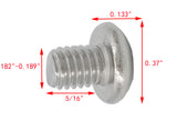 10 32*1/4 100PK Machine Screws English Pan Head Philips Drive Cross Stainles