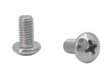 10 32*3/8 100PK Machine Screws English Pan Head Philips Drive Cross Stainles