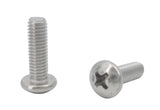 10 32*5/8 100PK Machine Screws English Pan Head Philips Drive Cross Stainles