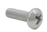 10 32*5/8 100PK Machine Screws English Pan Head Philips Drive Cross Stainles