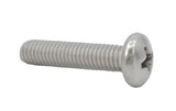 10 32*7/8 100PK Machine Screws English Pan Head Philips Drive Cross Stainles