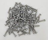 10 32*7/8 100PK Machine Screws English Pan Head Philips Drive Cross Stainles