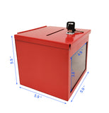 Metal Donation Suggestion Rent Check Box Tithe Prayer 5.91W x 5.91H x 5.91D