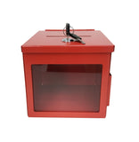 Metal Donation Suggestion Rent Check Box Tithe Prayer 5.91W x 5.91H x 5.91D