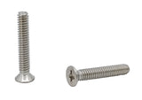 5 40*3/4 100PK Machine Screws English Flat Head Philips Drive Cross Stainles