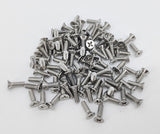 6 32*7/16 100PK Machine Screws English Flat Head Philips Drive Cross Stainle