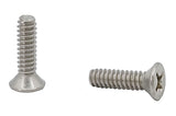 6 32*1/2 100PK Machine Screws English Flat Head Philips Drive Cross Stainles