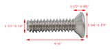 6 32*9/16 100PK Machine Screws English Flat Head Philips Drive Cross Stainle