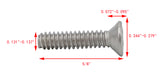 6 32*5/8 100PK Machine Screws English Flat Head Philips Drive Cross Stainles