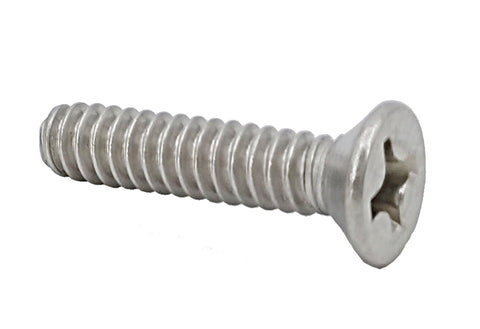 6 32*5/8 100PK Machine Screws English Flat Head Philips Drive Cross Stainles