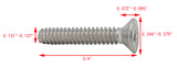 6 32*3/4 100PK Machine Screws English Flat Head Philips Drive Cross Stainles